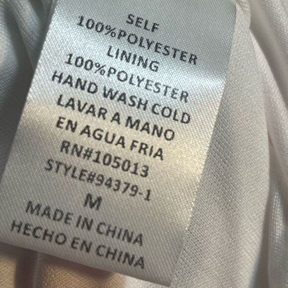 ANDREE BY UNIT One Shoulder Floral Dress, Ruffled Top, Knee length, NWT, Size M - Picture 4 of 7